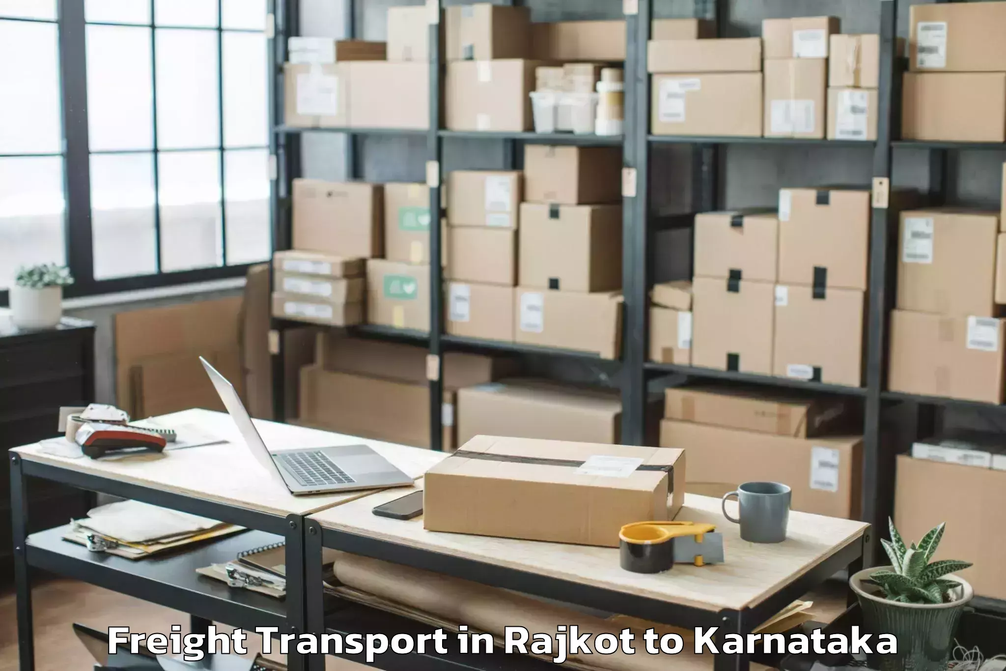 Expert Rajkot to Dayananda Sagar University Ban Freight Transport